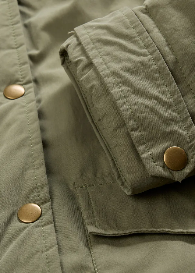 Warm gewatteerde parka • olijfgroen • product-page.page-title-suffix