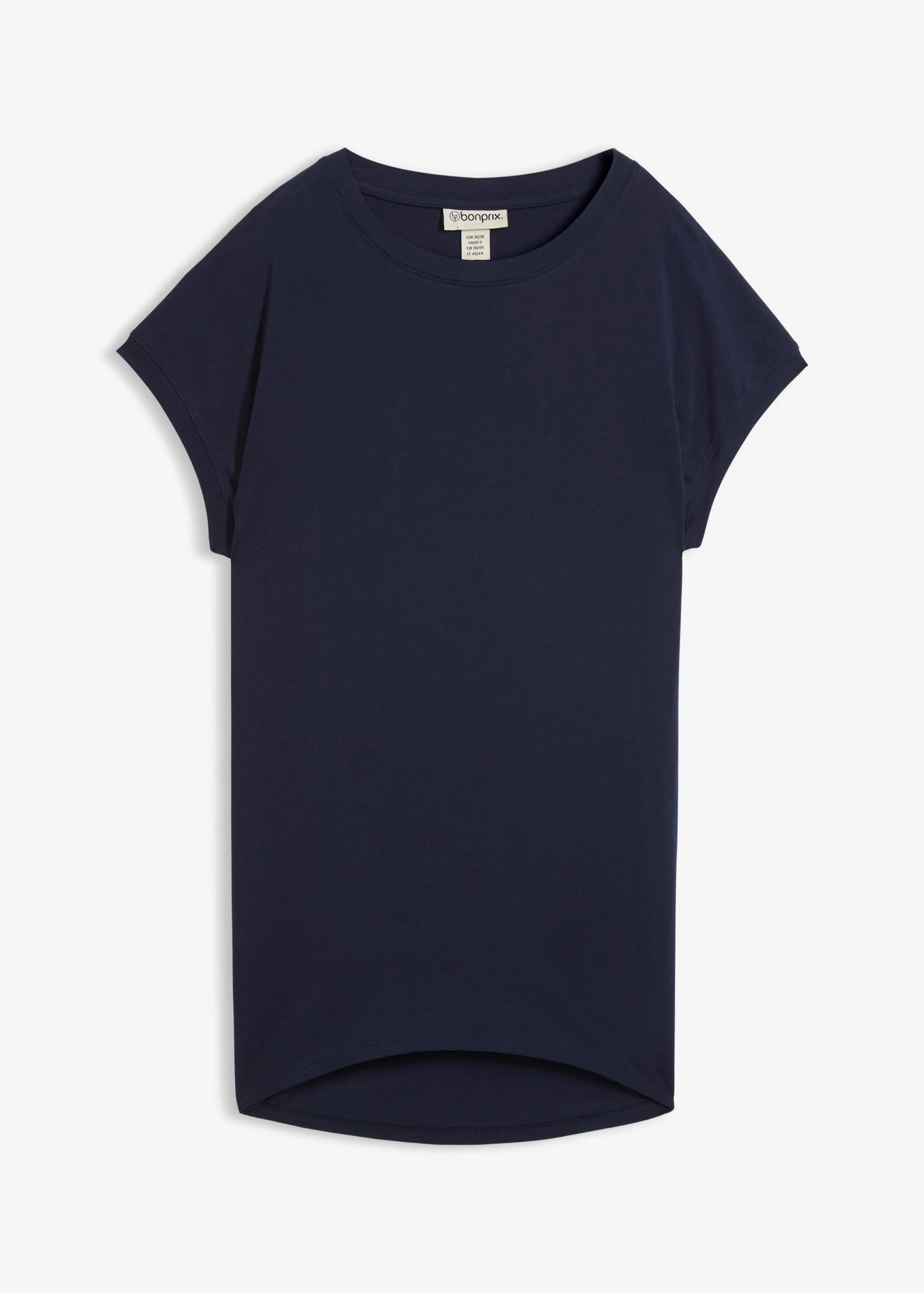 Bluză lungă din bumbac 100% • bleumarin • magazin bonprix