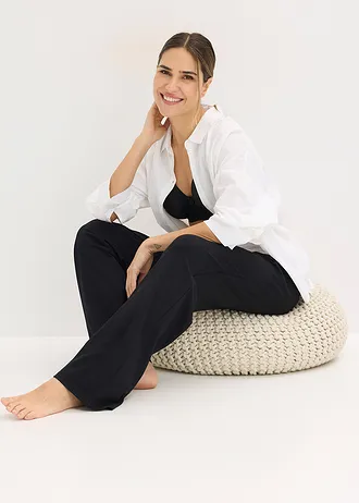 Pantaloni de pijama • negru/alb • magazin bonprix