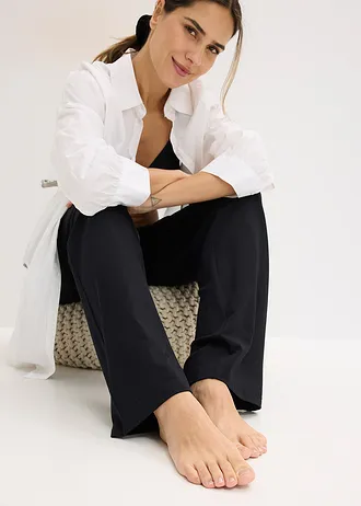 Pantaloni de pijama • negru/alb • magazin bonprix