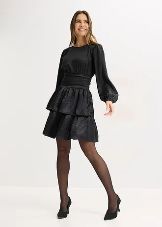 Cienkie rajstopy z wygodnym pasem, 30 den, kolor: czarny