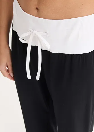 Pyjamabroek • zwart/wit • bonprix online shop