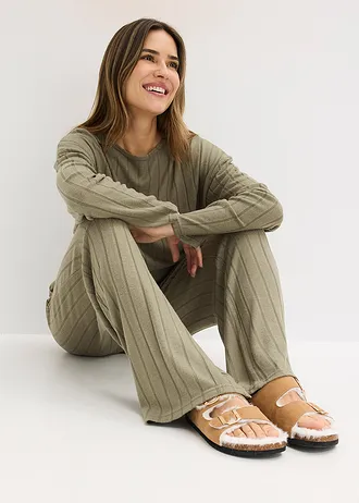 Geribd huispak • olijfgroen • bonprix online shop