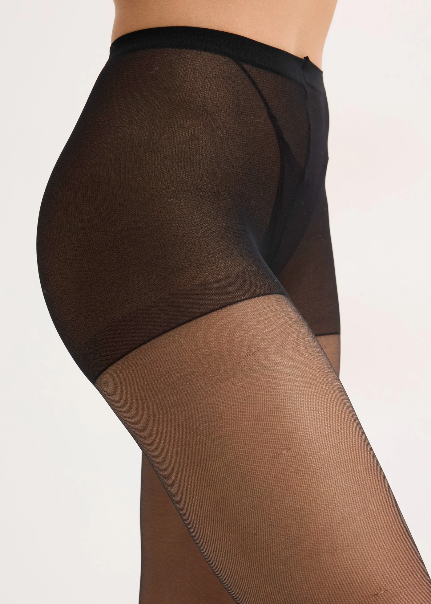 Rajstopy 20 den (2 pary) • czarny / jasnobrazowy • sklep bonprix