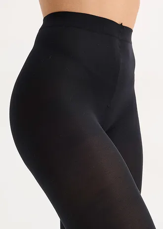 Lot de 2 collants 50den • beige clair-noir • Boutique bonprix