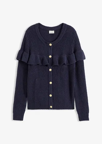 Gilet en fine maille • bleu foncé • Boutique bonprix