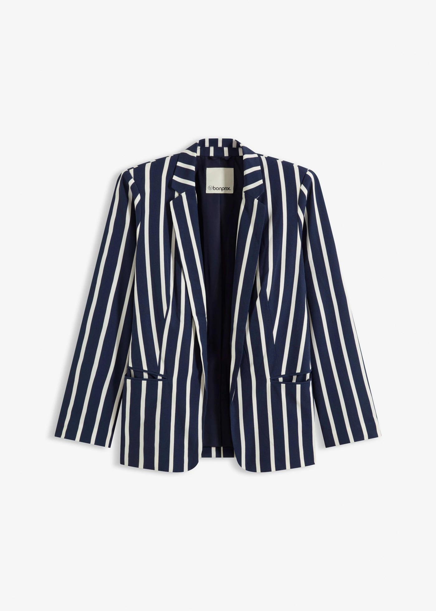 Sacou • bleumarin-ecru cu dungi • magazin bonprix