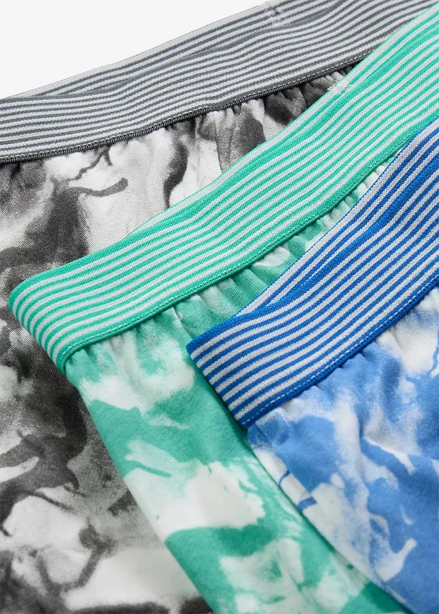 Lot de 5 boxers coton doux • gris fumé + bleu ciel + turquoise • product-page.page-title-suffix