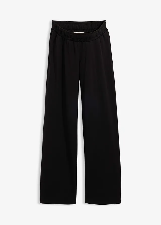 Pantalon de grossesse 2en1 à bande ventrale réglable • noir • Boutique bonprix