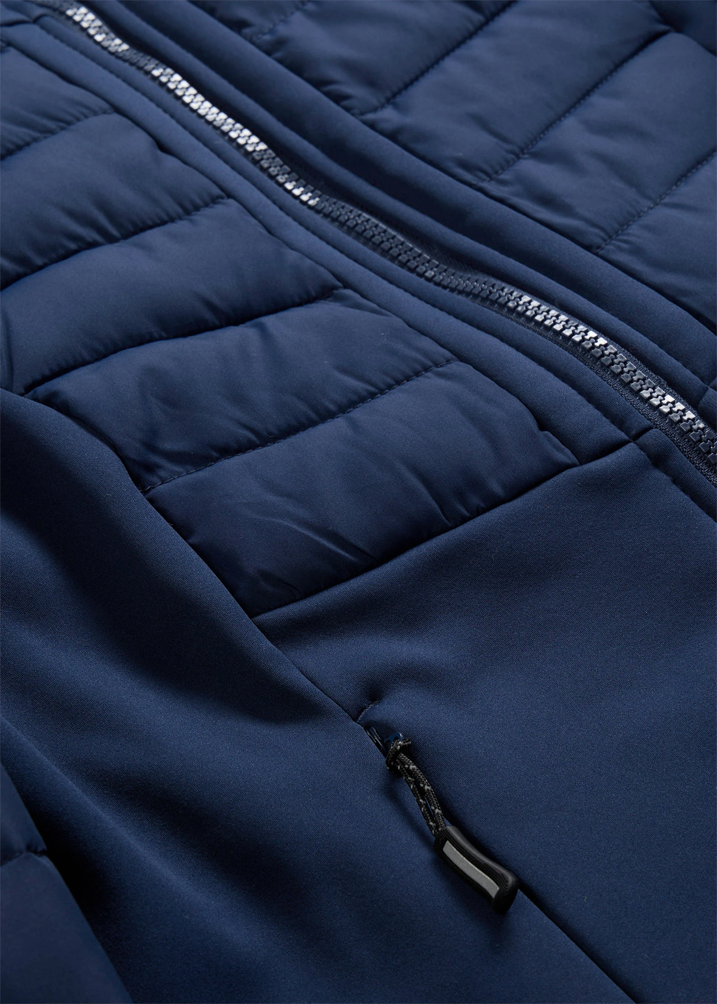 Geacă impermeabilă cu model hibrid cu softshell și matlasare • bleumarin • magazin bonprix