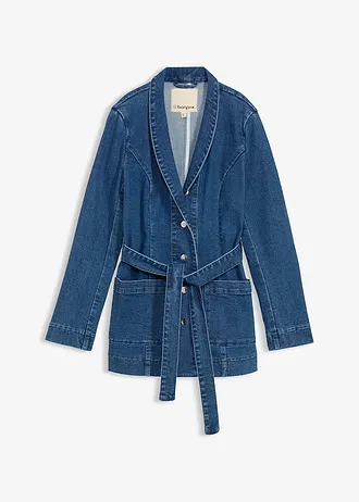 Veste en jean avec ceinture