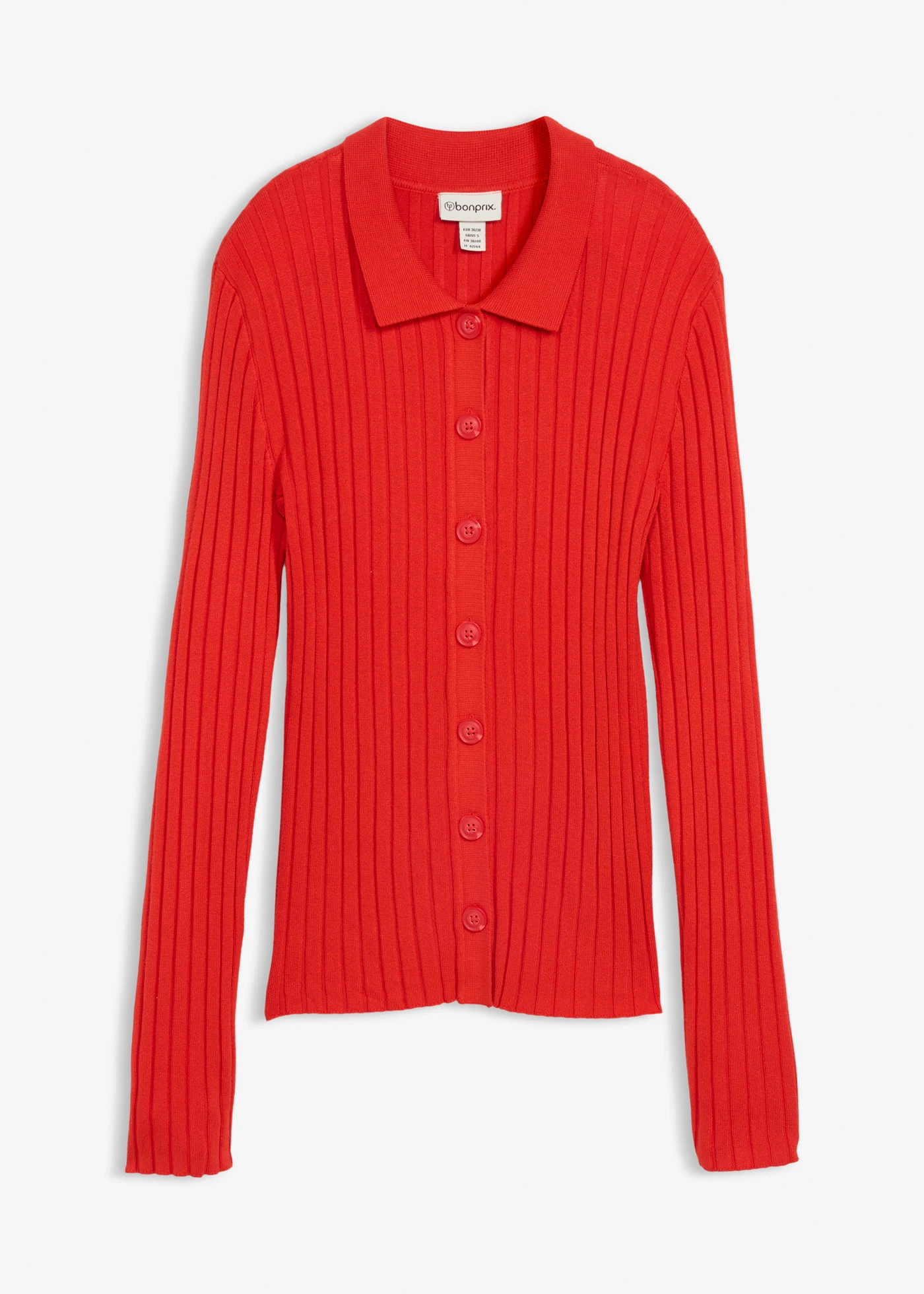 Geribd vest in een soepele viscosemix • aardbeirood • bonprix online shop