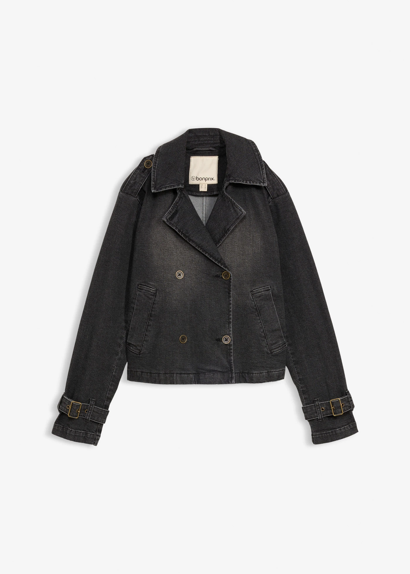 Trenci scurt de blugi • negru denim • magazin bonprix