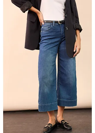 Ultra soft 7/8 jeans, culotte • blauw used • bonprix online shop