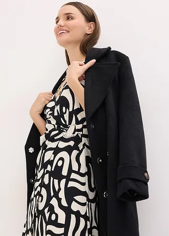 Bluză cu imprimeu • negru/ecru • magazin bonprix