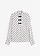 Blouse van soepele viscose, Kleur: gestipt wolwit-zwart