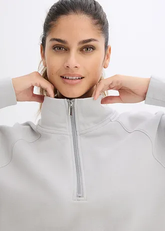 Bluza z czystej bawełny organicznej • szary stalowy • sklep bonprix