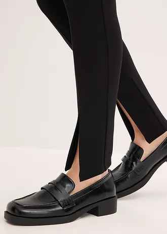 Legginsy z wygodnego materiału punto di roma • czarny • sklep bonprix