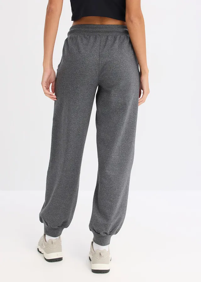 Pantaloni de jogging cu talie elastică • gri melanj • magazin bonprix