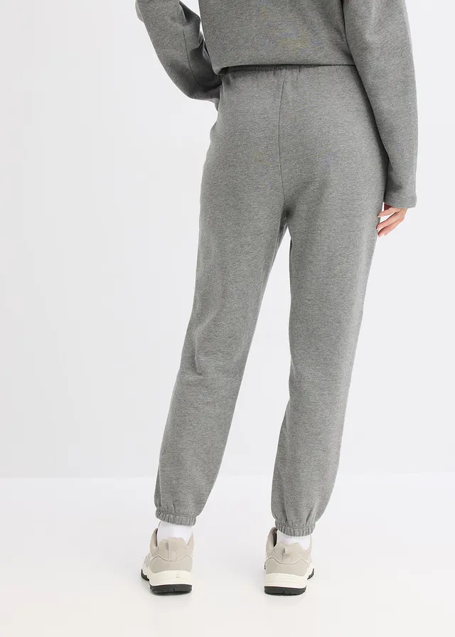 Jogging forme sarouel 100% coton • gris chiné • product-page.page-title-suffix