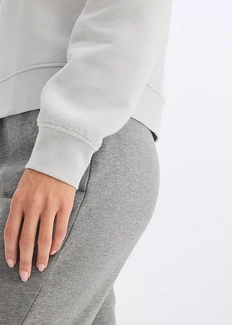 Bluză casual din bumbac organic 100% • gri-oțel • magazin bonprix