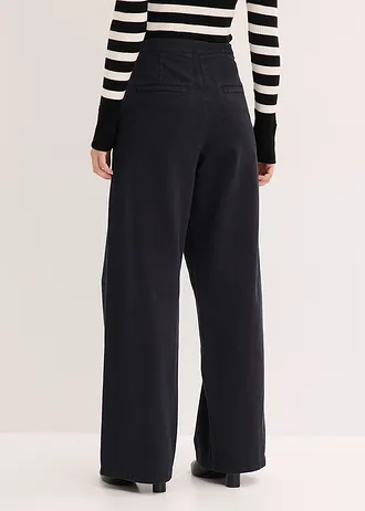 Twill nadrág tiszta pamutból • fekete • bonprix áruház