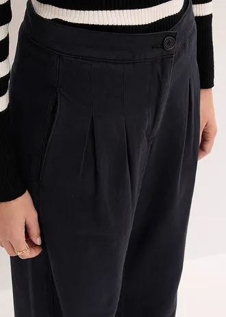 Twill nadrág tiszta pamutból • fekete • bonprix áruház