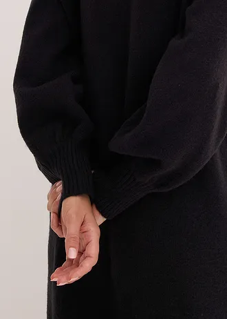 Rochie tricotată scurtă • negru • magazin bonprix