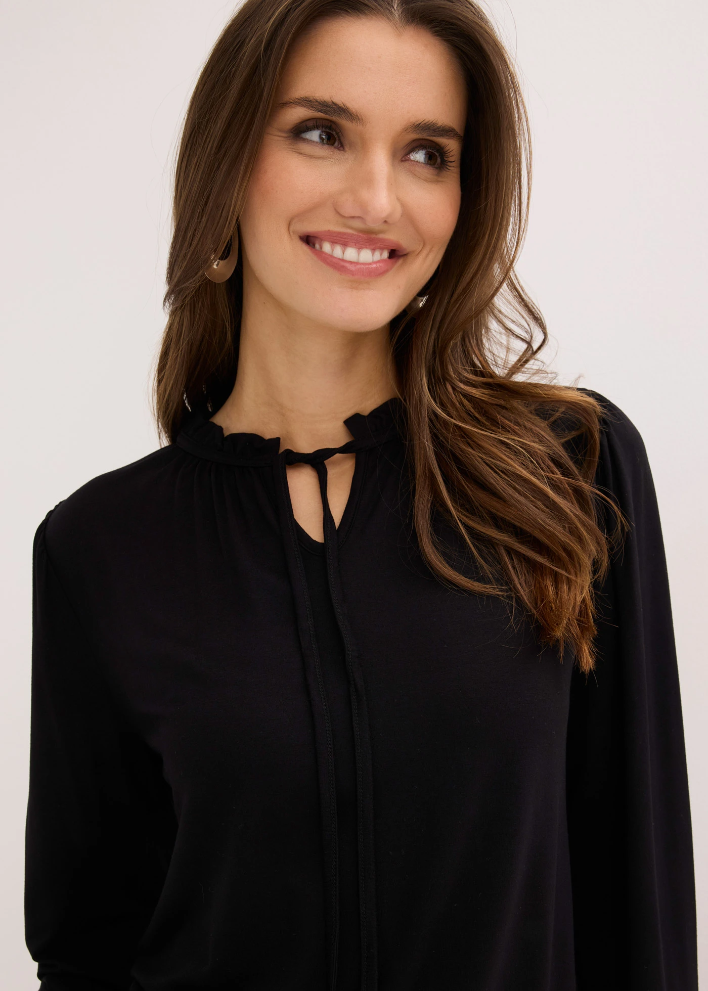 Longsleeve van viscosemix • zwart • bonprix online shop