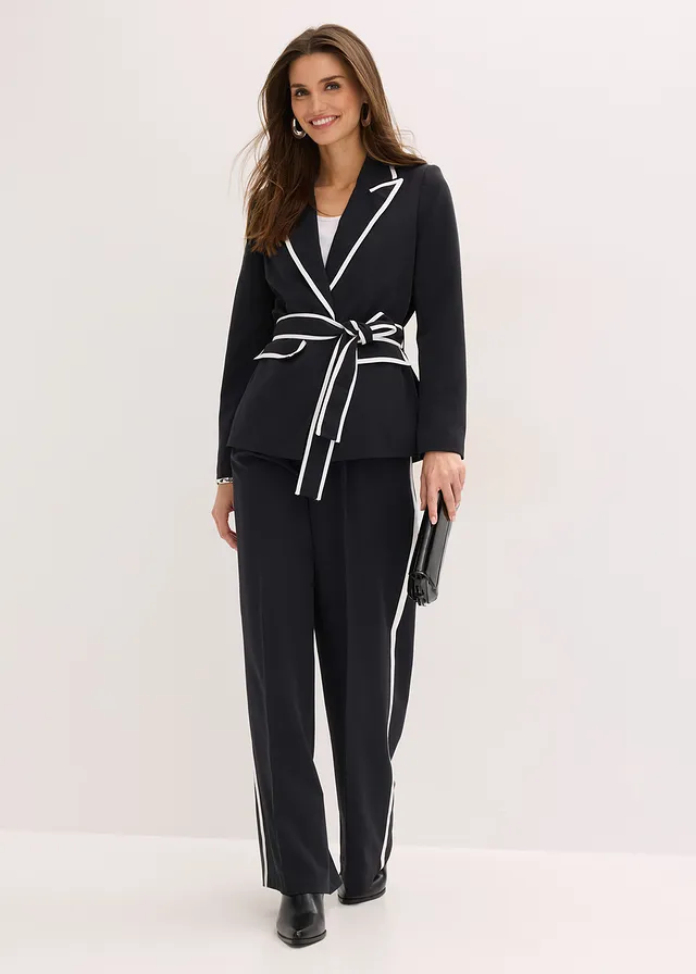 Blazer, Kleur: zwart/wit