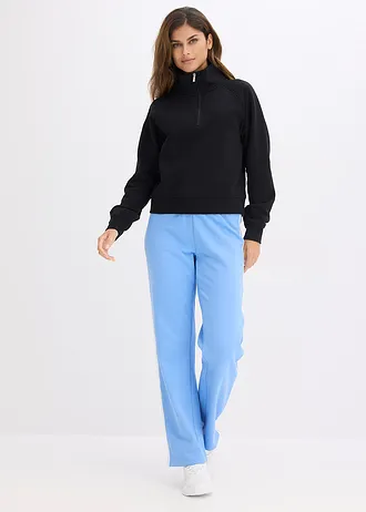 Sweater van biologisch katoen, Kleur: zwart