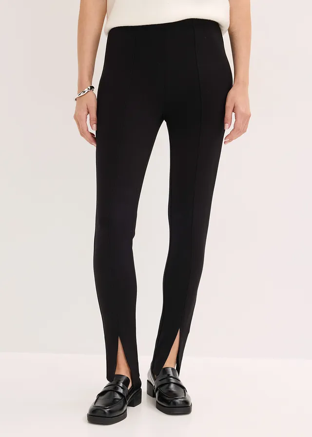 Legging confortable en Punto di Roma • noir • product-page.page-title-suffix