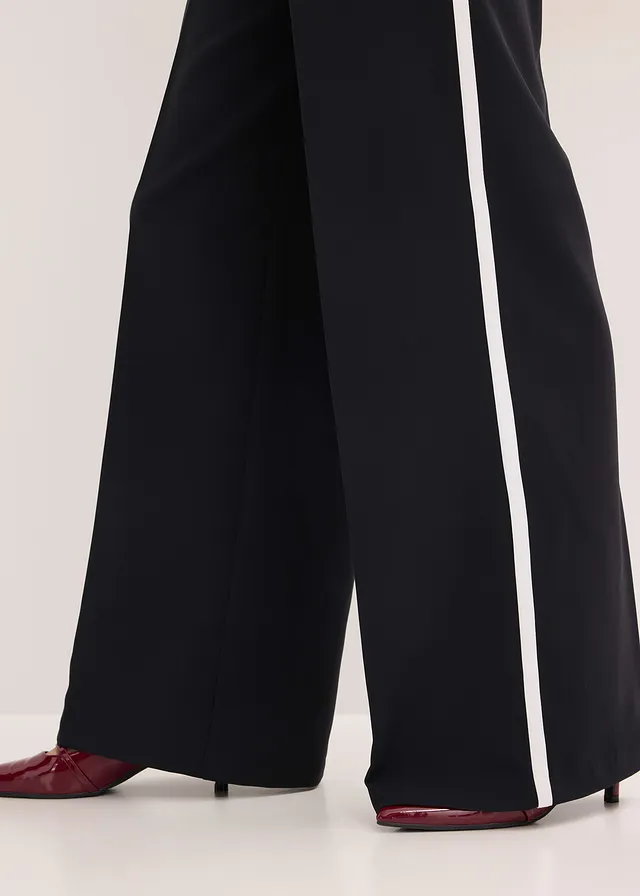 Pantalon palazzo • noir/blanc • product-page.page-title-suffix