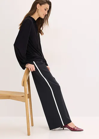 Longsleeve van viscosemix • zwart • bonprix online shop