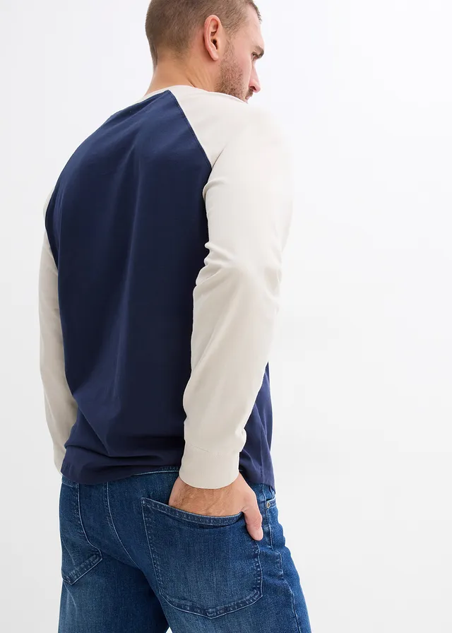 Relaxed fit stretch jeans met biologisch katoen, straight • blauw denim • product-page.page-title-suffix