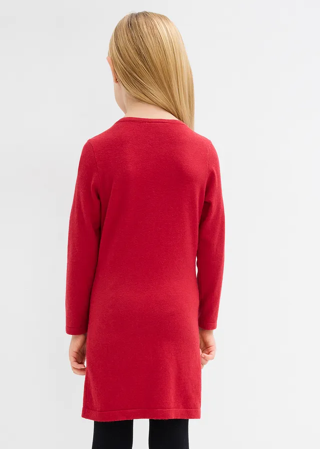 Robe pull douce en viscose majoritaire • rouge piment • product-page.page-title-suffix