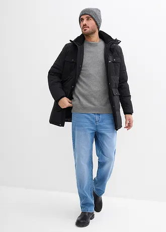 Fijne trui met katoen • grijs gemêleerd • bonprix online shop