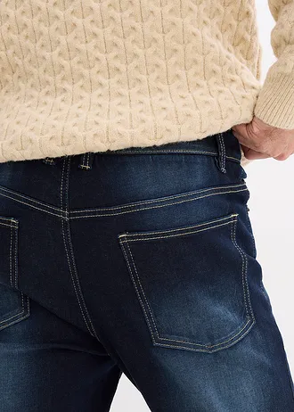 Classic-Fit džínsy s pohodlným pásom, bootcut • tmavomodrá denim • obchod bonprix