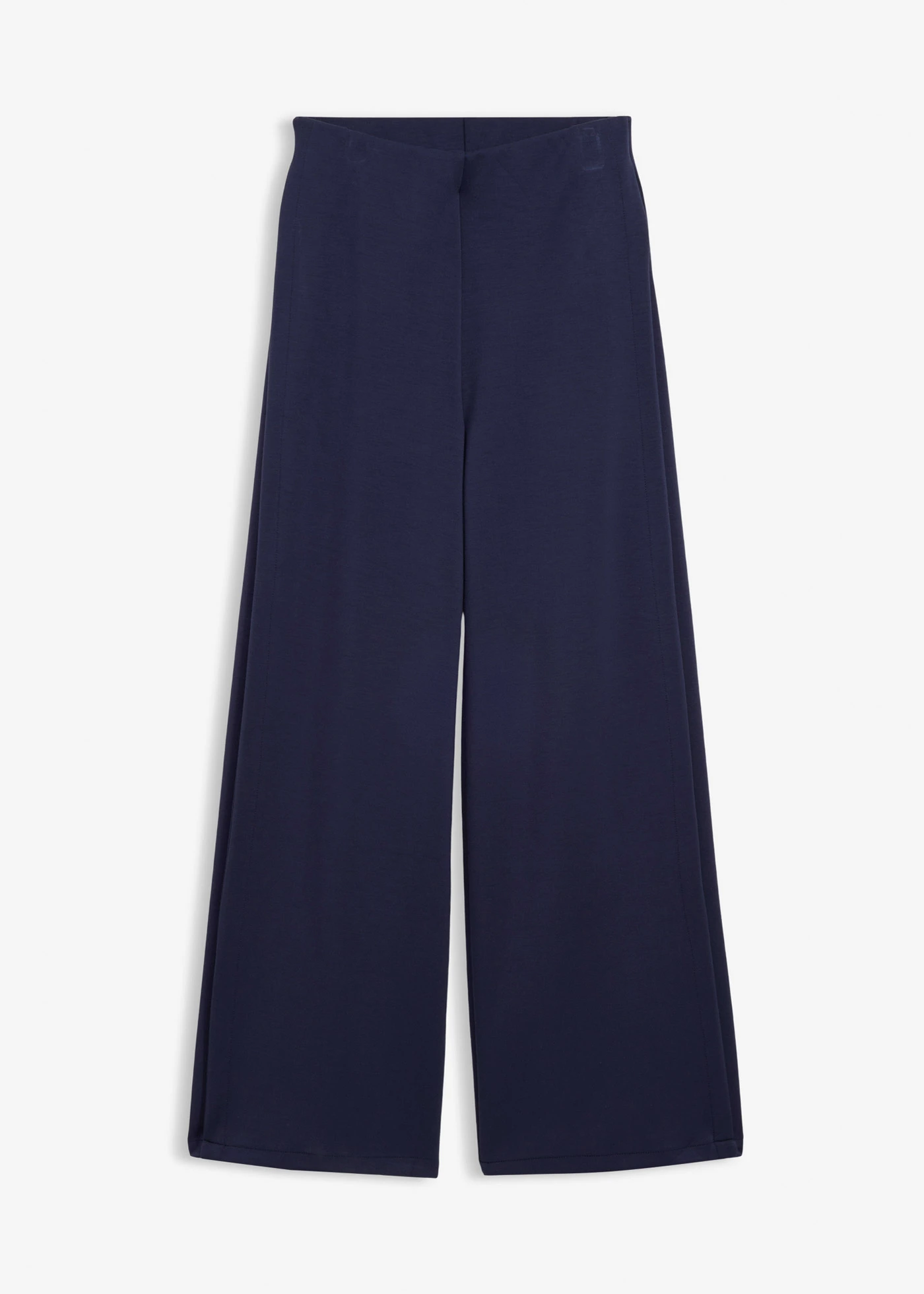 Pantaloni largi din material cu modal, cu falduri laterale • bleumarin • magazin bonprix