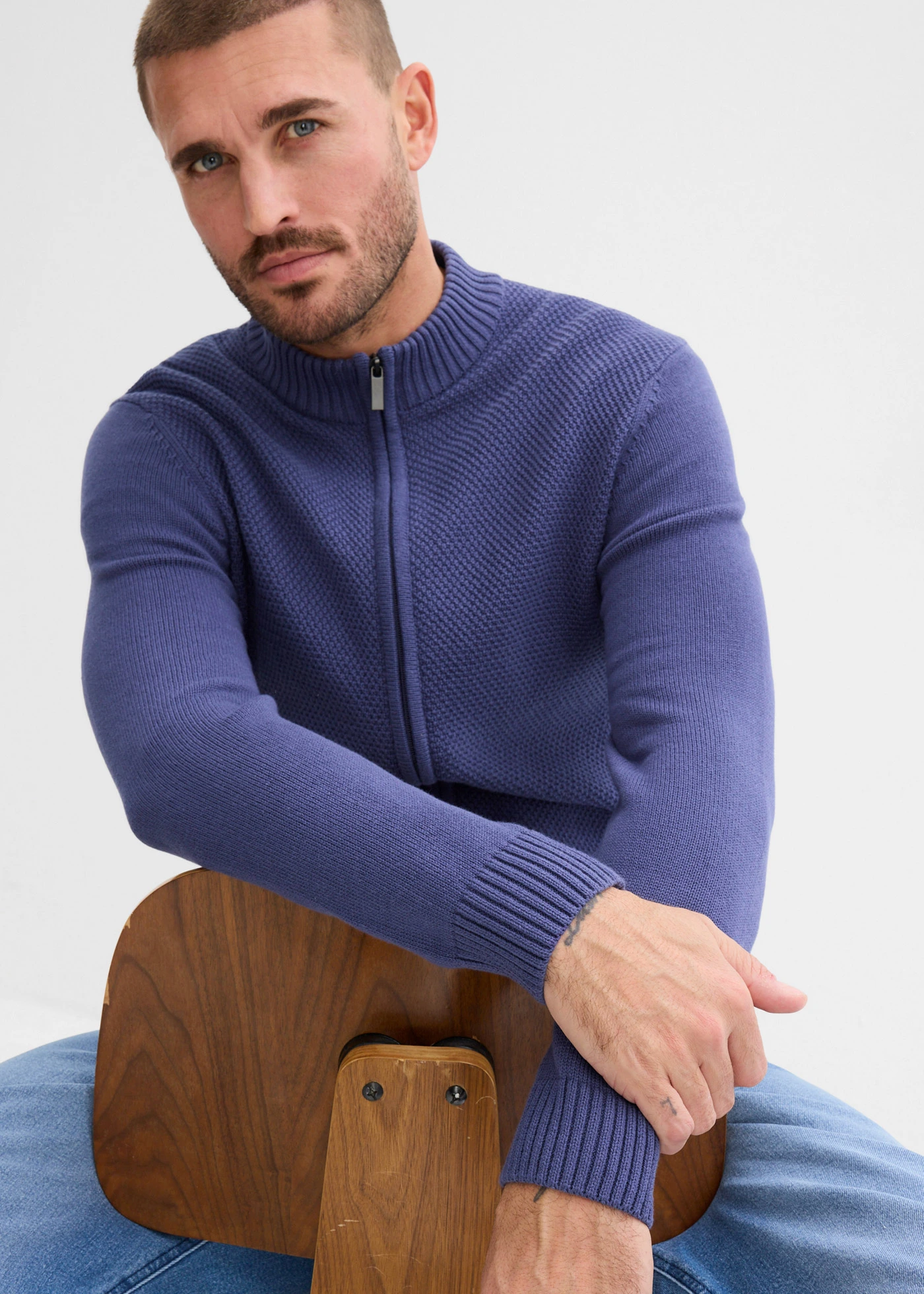 Vest met comfort fit • indigo • bonprix online shop