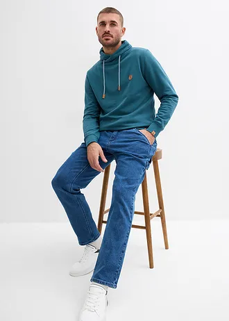 Bluză casual cu guler tip șal • verde-piper • magazin bonprix