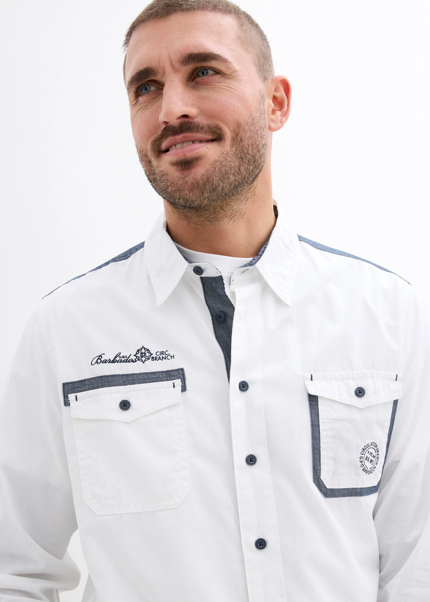 Košile s dlouhým rukávem, z čisté bavlny • bílá • bonprix obchod