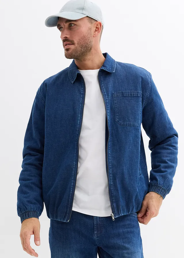Spijkerjas, regular fit, Kleur: blauw denim