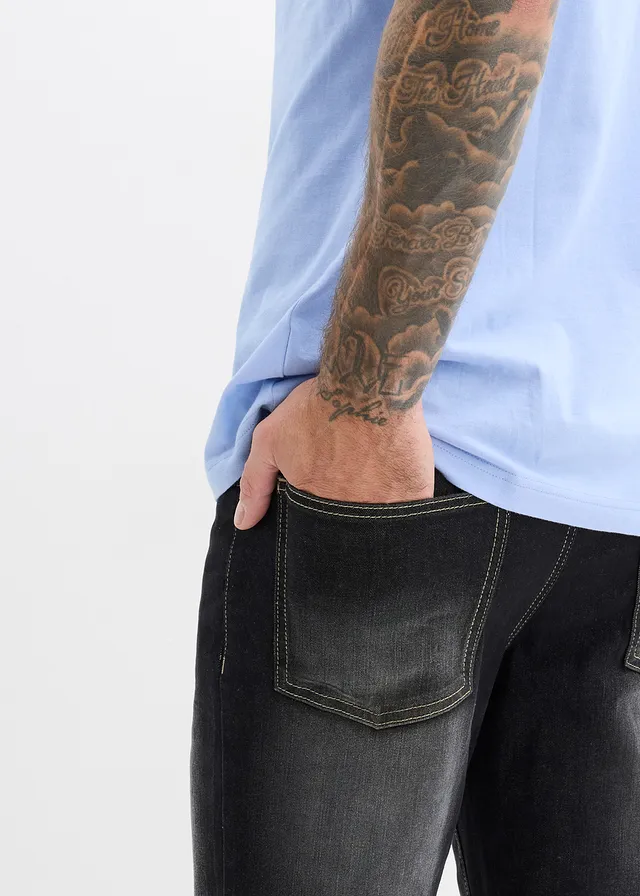 Jean classique à taille élastiquée, bootcut • noir denim • product-page.page-title-suffix