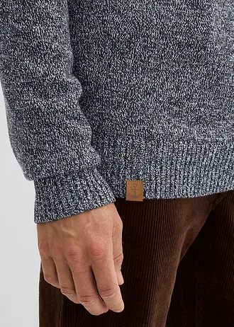Schipperstrui met katoen • donkerblauw gemêleerd • bonprix online shop