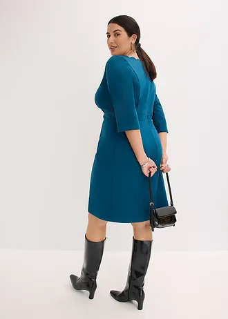 Robe fourreau en jersey milano • pétrole plus size • Boutique bonprix