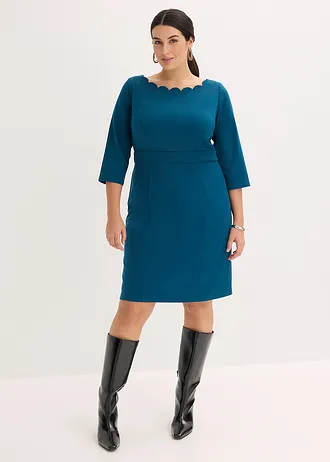 Kokerjurk van punto di roma, Kleur: blauwpetrol