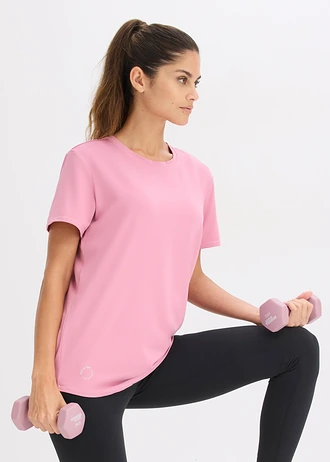 Bő sportos póló struktúrás hatással • mályva • bonprix áruház