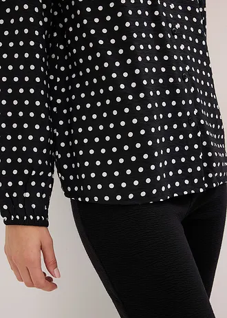 Blouse oversize • noir pois • Boutique bonprix