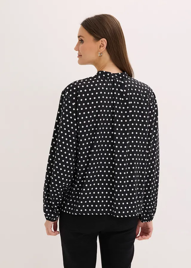 Oversized blouse • gestipt zwart • product-page.page-title-suffix